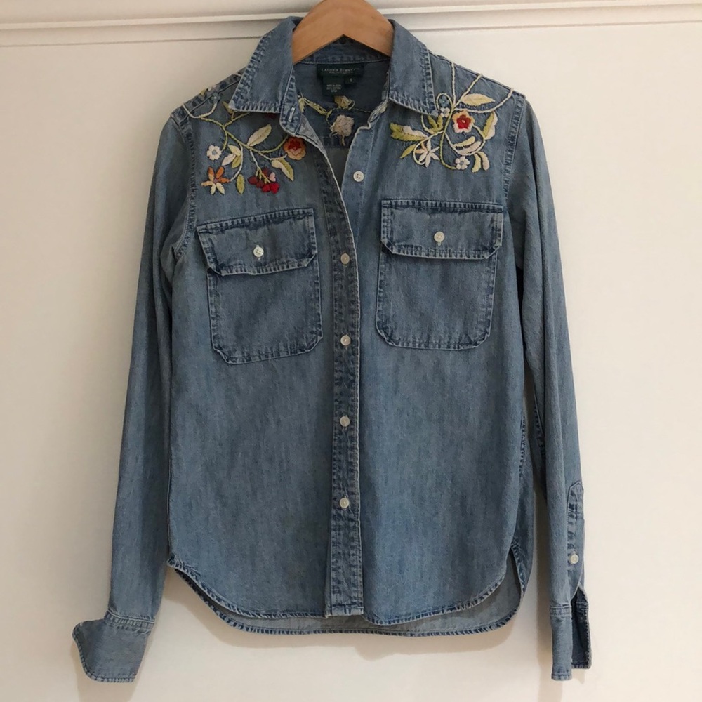 Ralph Lauren Embroidered Denim Shirt